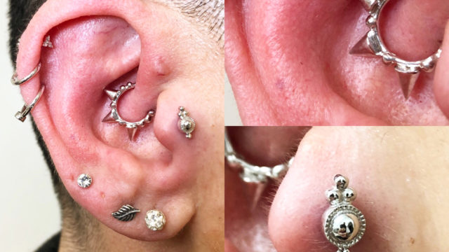Tragus-Daith_Mariatashnijmegen_Four Ball Trinity-Granulated Triple Spike